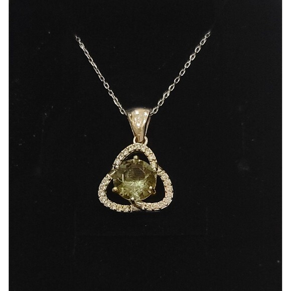 925 Sterling Silver Turkish Necklace Zultanite Wedding Jewelry for Women, NEW, - Picture 2 of 7